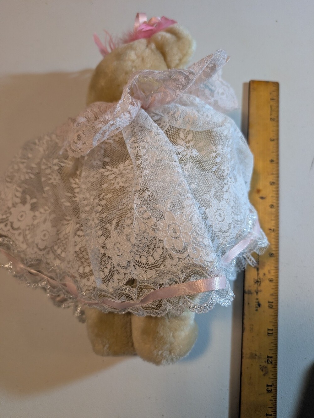 Vintage Bear In Lace Dress - Picture 4 of 6